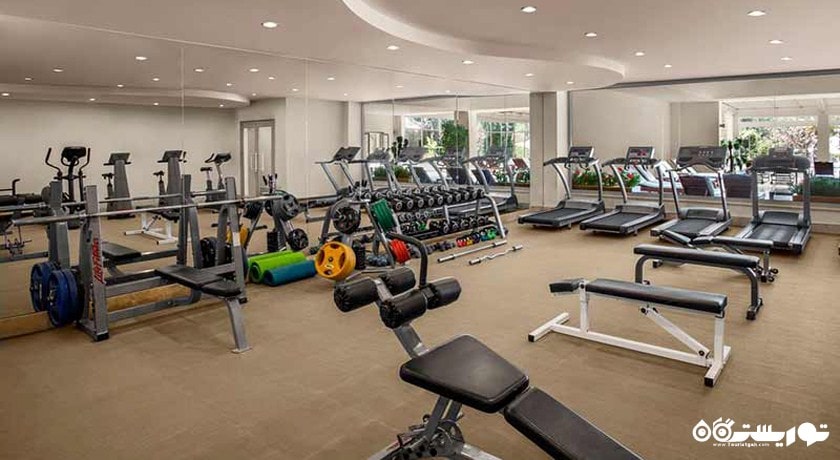 نمای سالن بدنسازی هتل